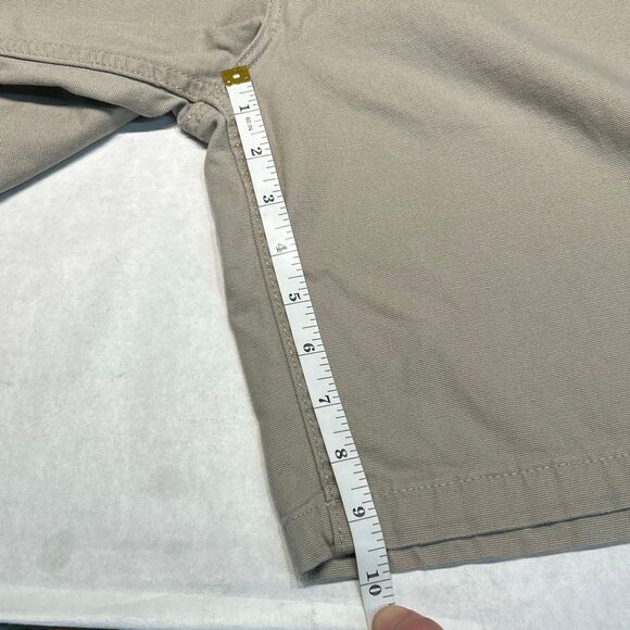 Carhartt Mens Rugged Flex Canvas Work Shorts Khaki Tan Sz 34 BS2514-M Cargo - Picture 6 of 7